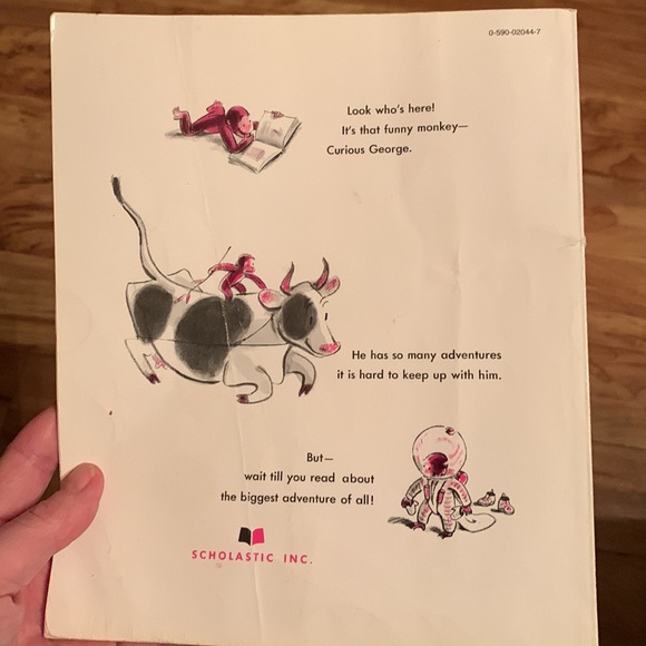 Curious George Gets a Medal vintage picture book 1957 H.A. Rey children’s story - Picture 2 of 7